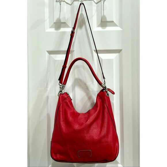MARC by MARC JACOBS - "Too Hot to Handle" Red Leather Hobo  Shoulder/Crossbody🔥 - Picture 2 of 15